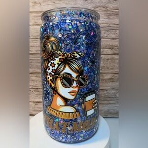 custom snowglobe cup (acrylic)